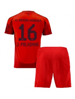 Bayern Munich Joao Palhinha #16 Heimtrikotsatz für Kinder 2024-25 Kurzarm (+ Kurze Hosen)